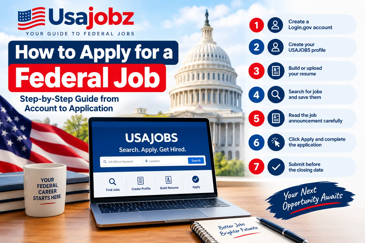 How to apply for federal jobs on USAJOBS